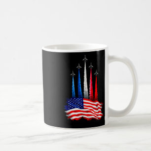 Independence Day American Flag Jet Planes 4th Of J Coffee Mug