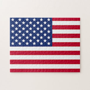 Independence Day American Flag Jigsaw Puzzle