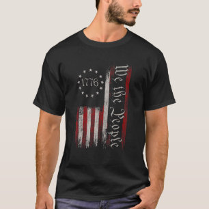 Independence Day American Flag Patriotic 1776 We T T-Shirt