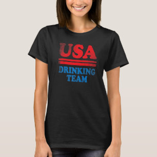 Independence Day Apparel Usa Drinking Team 4th Of T-Shirt