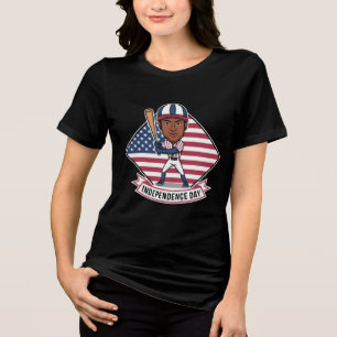 Independence Day Baseball Tri-Blend Shirt