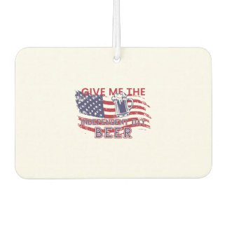 independence day beer car air freshener