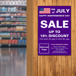 Independence Day Business Sale Purple Poster