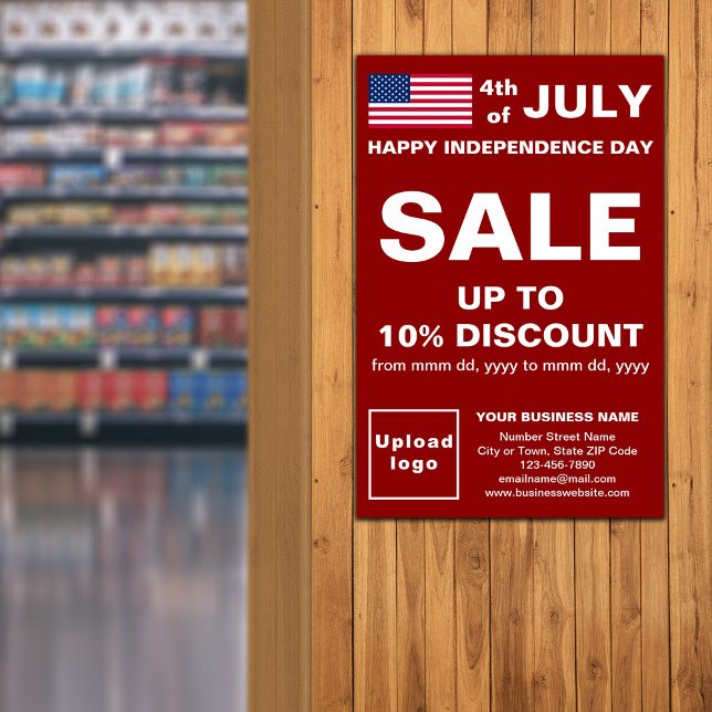 Independence Day Business Sale Red Poster (Creator Uploaded)