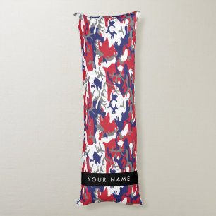 Independence day Camouflage Your name Personalise Body Cushion
