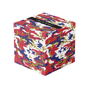Independence day Camouflage Your name Personalise Cube