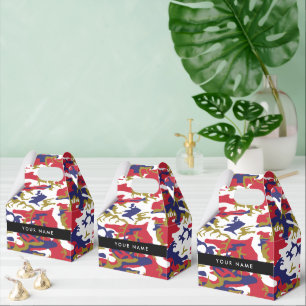 Independence day Camouflage Your name Personalise Favour Box