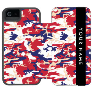 Independence day Camouflage Your name Personalise Incipio Watson™ iPhone 5 Wallet Case