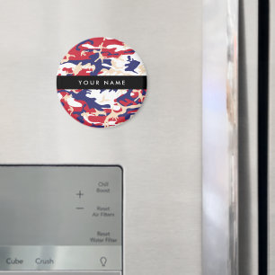 Independence day Camouflage Your name Personalise Magnet