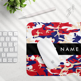 Independence day Camouflage Your name Personalise Mouse Pad