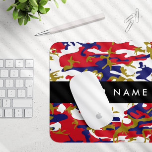 Independence day Camouflage Your name Personalise Mouse Pad