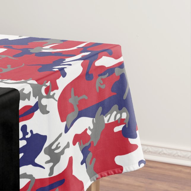 Independence day Camouflage Your name Personalise Tablecloth (In Situ)
