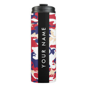 Independence day Camouflage Your name Personalise Thermal Tumbler