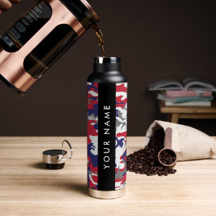 Independence day Camouflage Your name Personalise Water Bottle