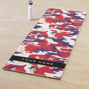 Independence day Camouflage Your name Personalise Yoga Mat