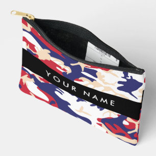 Independence day Camouflage Your name Personalize Accessory Pouch