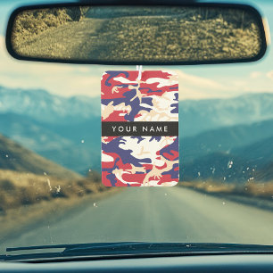 Independence day Camouflage Your name Personalize Car Air Freshener