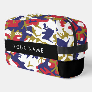 Independence day Camouflage Your name Personalize Dopp Kit