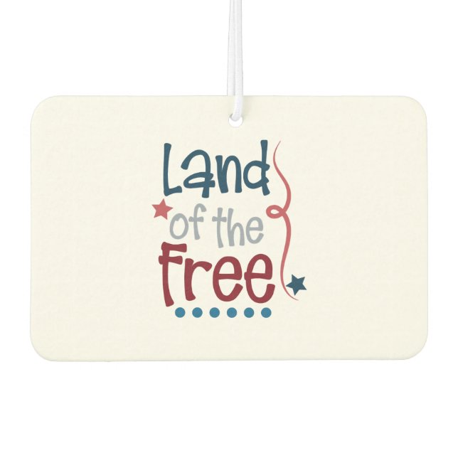 Independence Day Car Air Freshener (Front)