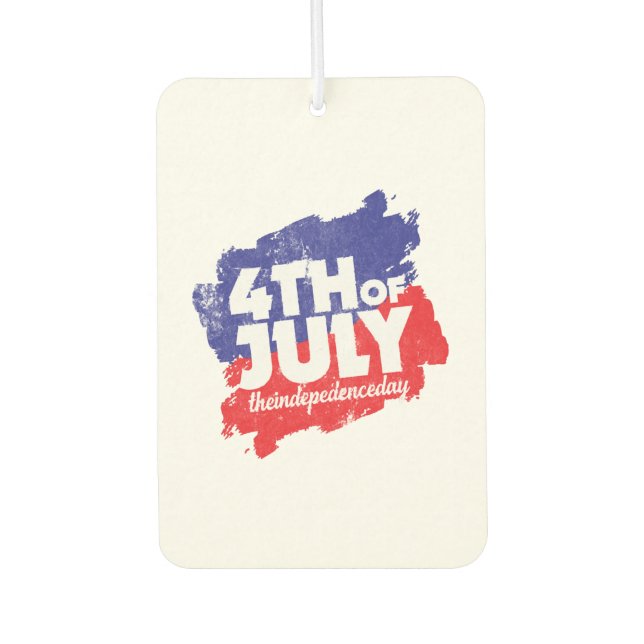 Independence Day Car Air Freshener (Front)