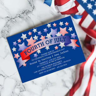 Independence Day Celebration   US 4th of July Invitation