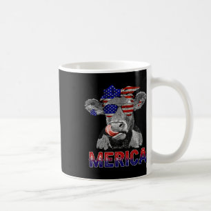 Independence Day Cow Merica 4th Of July Cows Lover Coffee Mug