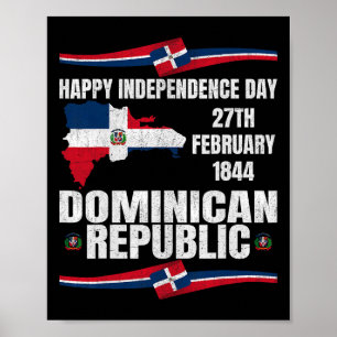 Independence Day Dominican Republic Celebration Poster