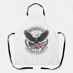 Independence Day Eagle Flag Vintage Shirt Design_1 Apron