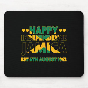 Independence Day Est 6th August 1962 Jamaican Flag Mouse Pad