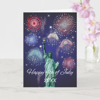 Independence Day Fireworks Card