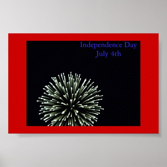 Independence Day Fireworks Poster (Front)