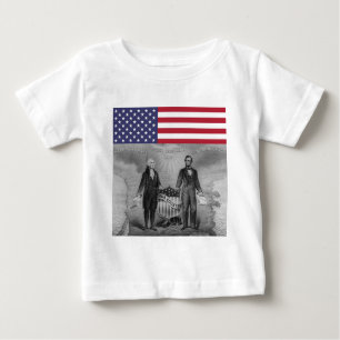 Independence Day George Washington Abraham Lincoln Baby T-Shirt