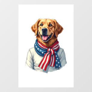 Independence Day Golden Retriever Vintage Shirt 3