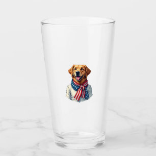 Independence Day Golden Retriever Vintage Shirt 3 Glass