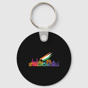 Independence Day Graphic Tees Love Travel India Vi Key Ring