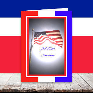 Independence Day Greeting Card - God Bless America