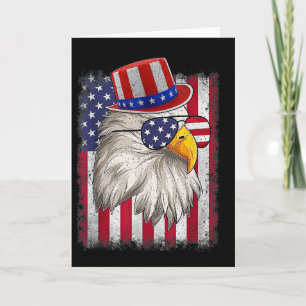 Independence Day Happy 4th Of July Design Vintage Card