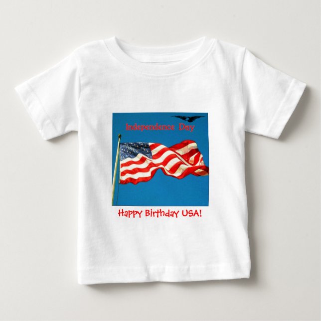 Independence Day Happy Birthday USA Infant T-Shirt (Front)