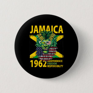 Independence Day Idea For Kids & Jamaican Flag 6 Cm Round Badge