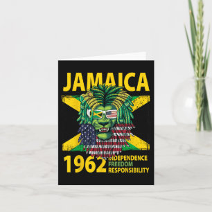 Independence Day Idea For Kids & Jamaican Flag Card