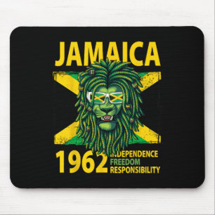 Independence Day Idea For Kids & Jamaican Flag Mouse Pad