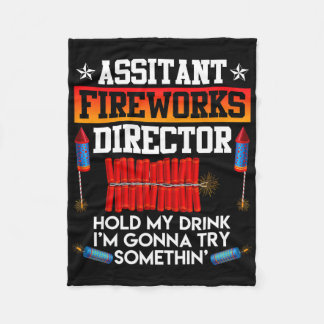 Independence Day Istant Fireworks Director Usa Par Fleece Blanket