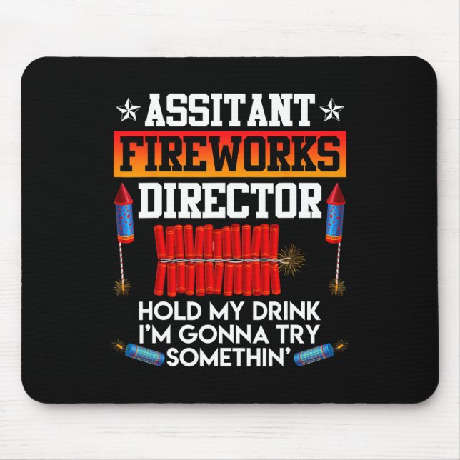 Independence Day Istant Fireworks Director Usa Par Mouse Pad (Front)