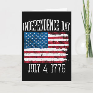 Independence Day July 4 1776 4th July America Men Card