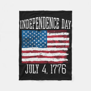 Independence Day July 4 1776 4th July America Men  Fleece Blanket