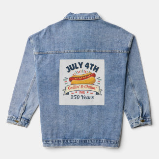 Independence Day July 4th Unique Denim Jacket