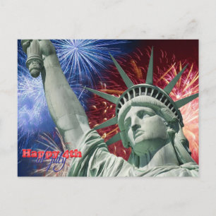 Independence Day & July fourth Postcard