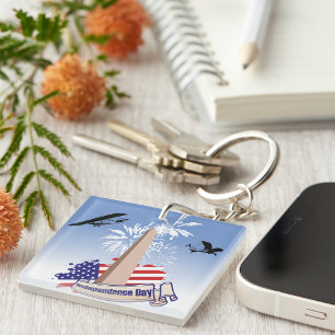 Independence Day Keychain
