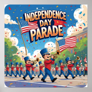 Independence Day Parade Festive Poster Print