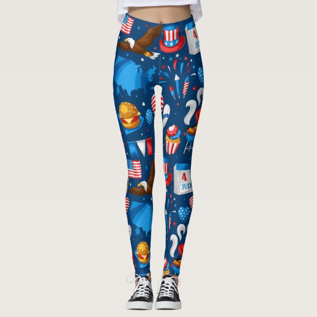 independence day party leggings (Front)